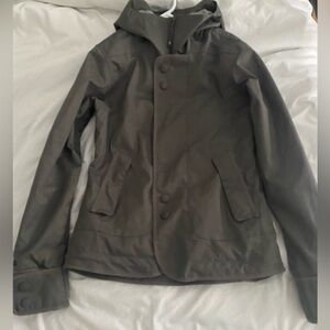 Burton Women's Gray Hooded Snowboard Jacket- Size Small